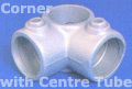 Corner with centre tube